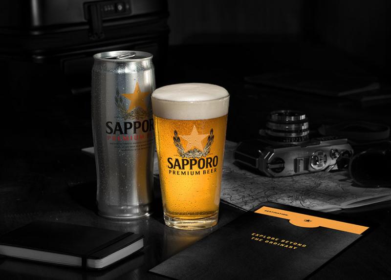 Sapporo Premium Beer can