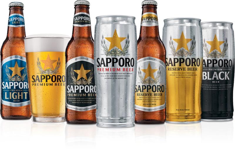 Sapporo Premium beers